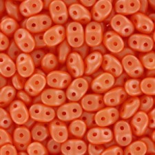 SuperDuo Beads 2.5x5mm Powdery - Orange